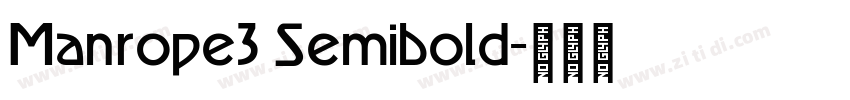 Manrope3 Semibold字体转换